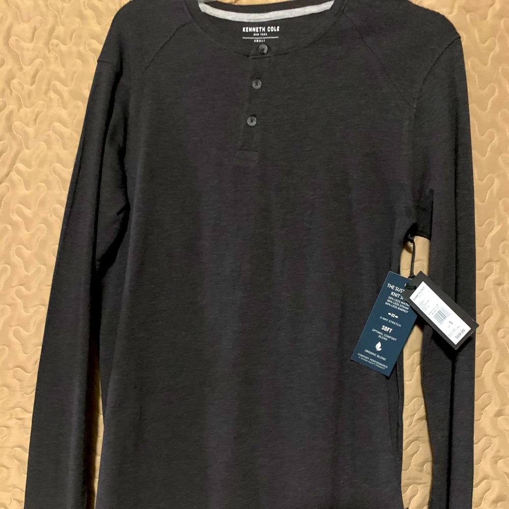 Kenneth Cole LS Henley Shirt